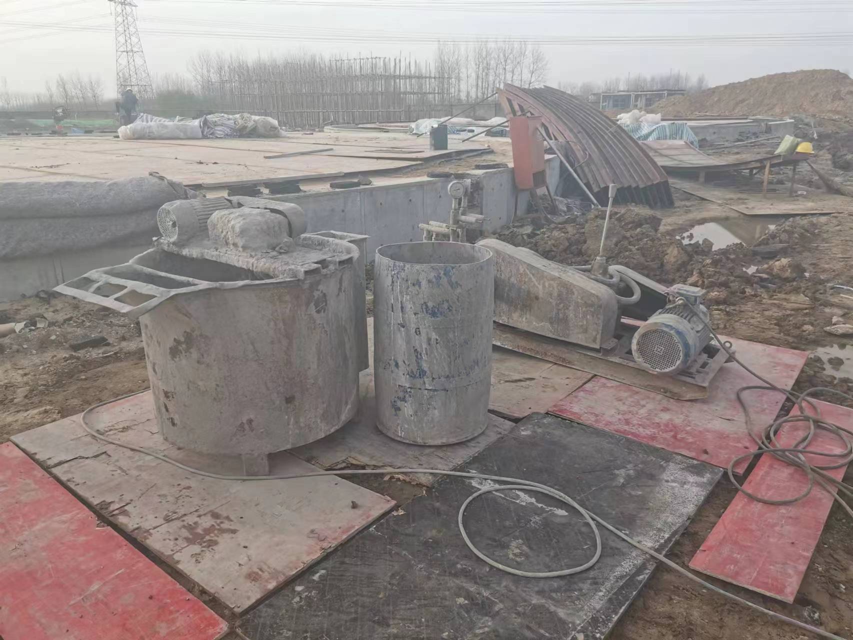 运粮湖管理区回填土注浆